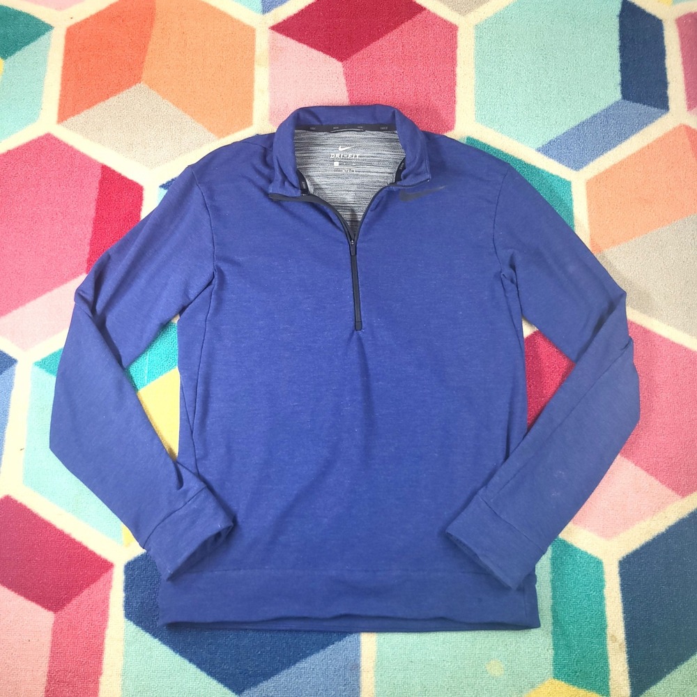 Nike Dri-FIT‎ Half Zip Pullover Long Sleeve Athletic Shirt Training Top